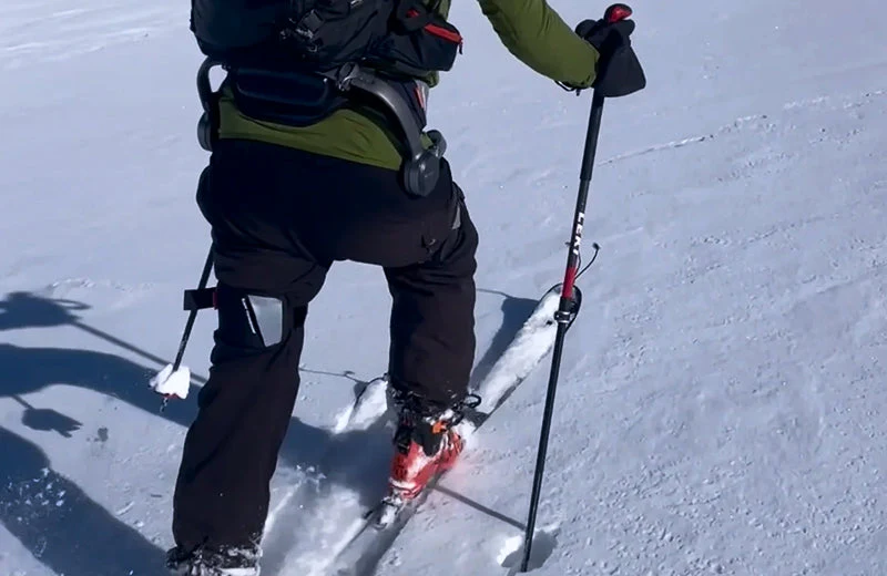 GOEX gåforsterker for ski - eksoskjelett i bruk
